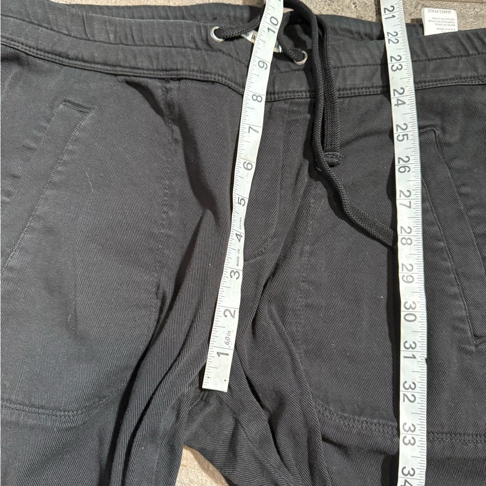 James Perse Women’s Black Drawstring Jogger Pants Size 2 Cotton Modal Casual‎ - Picture 4 of 9